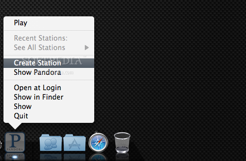 Pandora One desktop client.